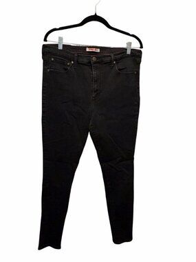 Johnny Was Women’s Black Skinny Jeans Size 32 Stretch Denim Mid Rise Dark Wash